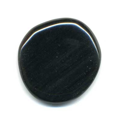 mini pierre plate en obsidienne oeil céleste