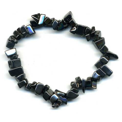 Bracelet baroque Hématite