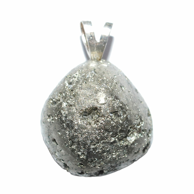 Pendentif Pyrite naturelle Extra Bélière argent