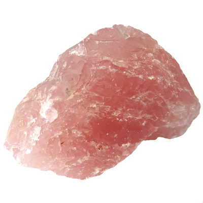 Pièce unique en pierre Quartz rose brute 945g