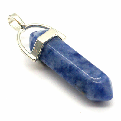 Pendentif Sodalite Biterminé de 40x10mm