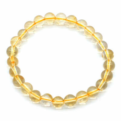 Bracelet-citrine-boules-6mm