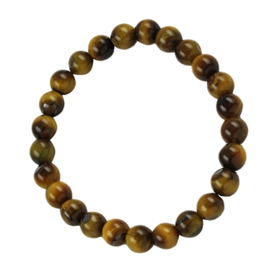 Bracelet oeil de tigre boules 8mm extra