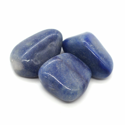 Quartz bleu pierre roulée de 25 à 30 mm