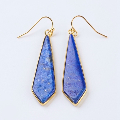 Boucles d'oreilles en lapis lazuli "Cerf-volant"