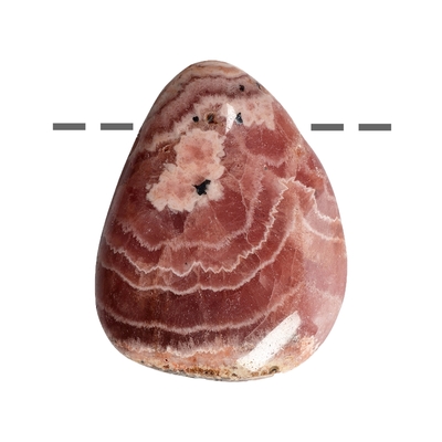 Pendentif rhodochrosite avec cordon