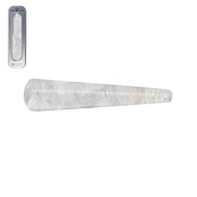 Bâton de Massage en Cristal de Roche de Luxe de 10cm