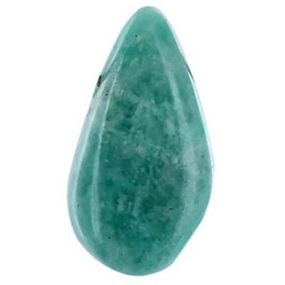 Pendentif Goutte en Amazonite Pierre Percée-01