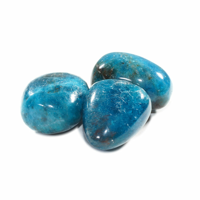 Apatite Bleue pierre roulée de 20 à 25 mm - Choix B