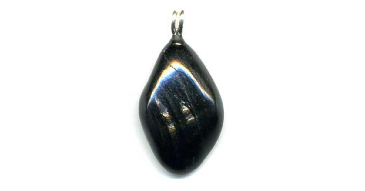 Pendentif En Hyperstène (pierre De Capricorne) | Pierre Naturelle Dégringolée | Neuf Avec étiquettes