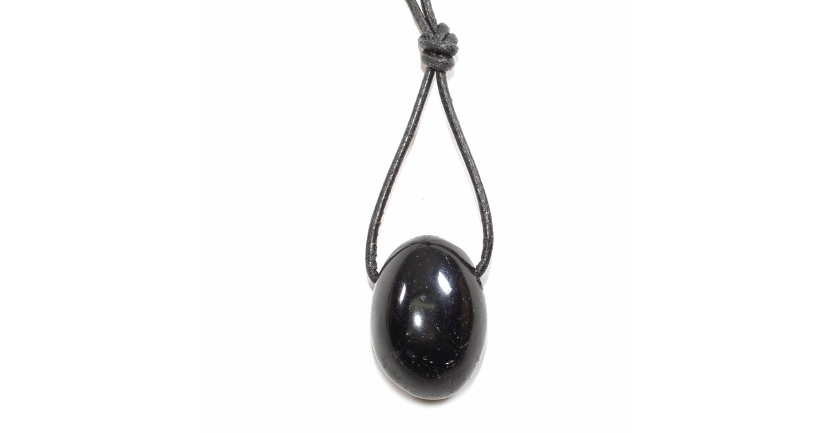 Collier Pendentif Tourmaline Noire 3 Faces - Protection EMF, Pierre Naturelle, Unisexe