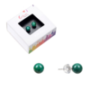 Boucles d'oreilles Chrysocolle en Argent 925 rhodié