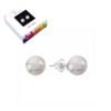 Boucles d'oreilles Howlite en Argent 925 Rhodié