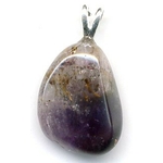Pendentif Cacoxenite (SUPER SEVEN) Extra Bélière argent Choix B