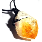 Collier Citrine cristal brute