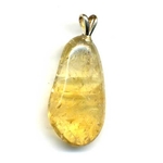 Pendentif Citrine Extra avec Bélière argent