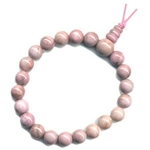 Mala tibétain 21 graines Power Bracelet Rhodonite boule 8 mm