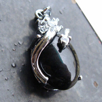 Pendentif-Obsidienne-noire-ovale-plaqué-argent-2
