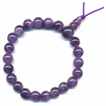 Améthyste en Mala tibétain avec 21 graines Power Bracelet 8 mm
