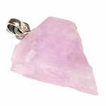 Pièce-unique-Pendentif-kunzite-rose-brute-bélière-argent-Modèle-3.1