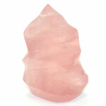 Quartz-rose-EXTRA-polie,-forme-de-flamme,-bloc-à-poser-de-440g-2