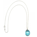 Pendentif-argent-Aqua-Aura-avec-chainette-argent