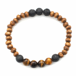 Bracelet-H-Bois,-Oeil-de-Tigre-et-Pierre-de-lave-Perles-rondes-8-mm