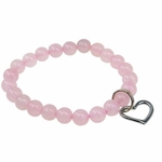 Bracelet Art de la chance en Quartz rose