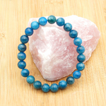 Bracelet-Apatite-bleue-boules-8mm