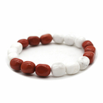 Bracelet-Jaspe-rouge-et-Howlite-blanche-pierres-roulées-2