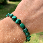 Bracelets-pierres-roulées-malachite