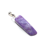 Pendentif-Charoite-avec-bélière-en-argent-de-2g---Pièce-unique