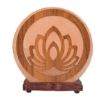 Lampe en Cristal de Sel 3D Lotus