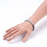 Bracelet Pierre de lave et Angélite 6mm - Paix et Protection