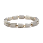 Bracelet en labradorite en forme de cylindre - Protection et Clarté