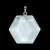 Pendentif Cristal de roche hexagonal de 25mm