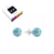 Boucles d'oreilles Larimar en Argent 925 rhodié