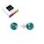 Boucles d'oreilles Turquemite en Argent 925 Rhodié 6mm