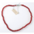 Collier Cornaline Perles rondes 8 mm