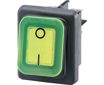 Interrupteur rectangulaire lumineux Feu Vert - Feu Vert