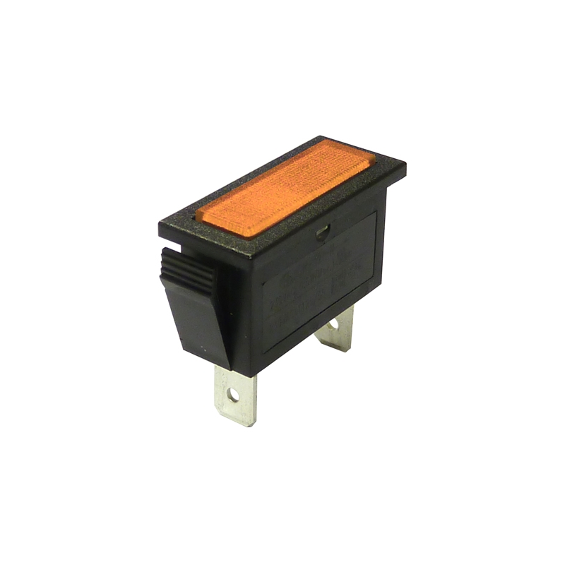 Voyant Rectangulaire 11x30mm Orange 12V