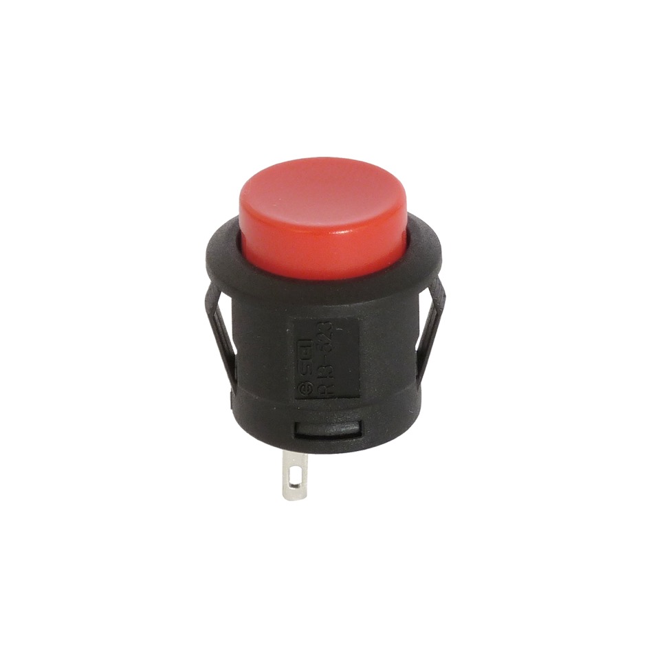 bouton poussoir rouge 16mm 1.5A 230V R13-523A-BR