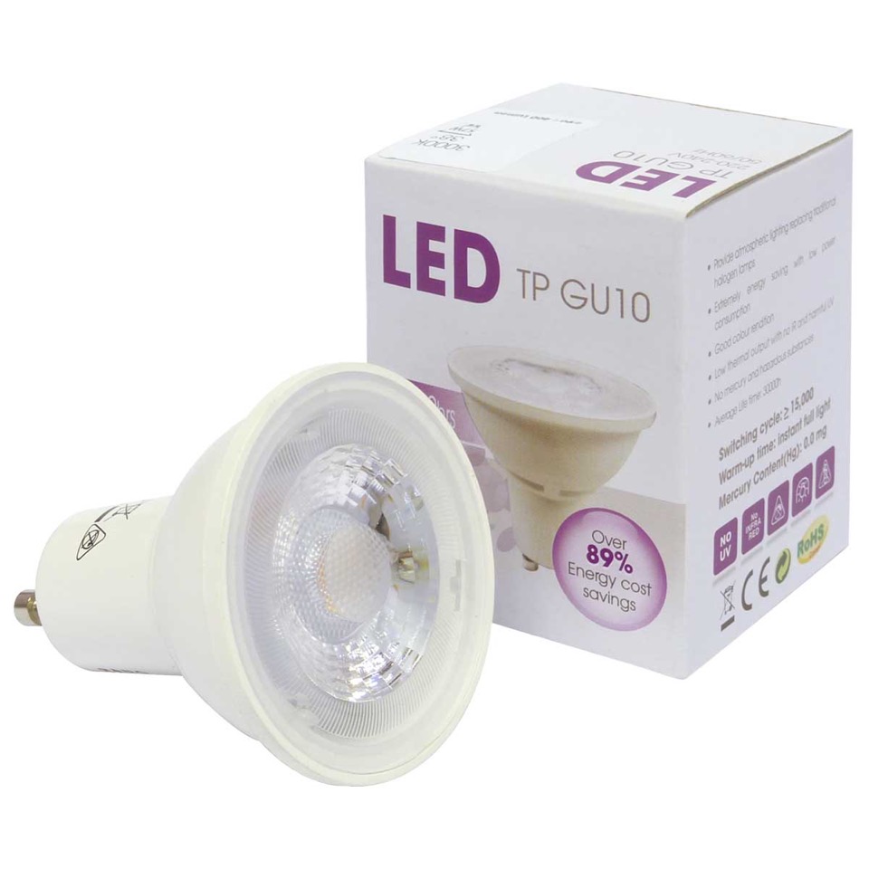 Spot 6 Leds orientable 12V/24V - Douille/Ampoule - Eurolec