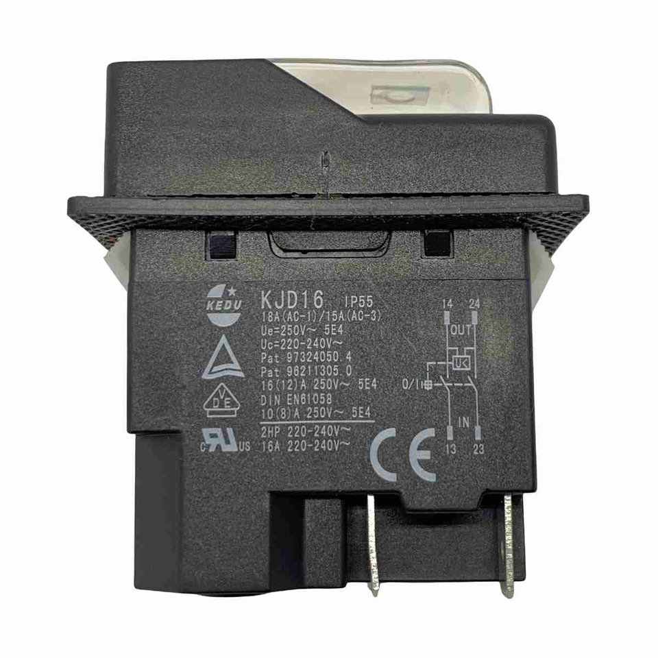 Interrupteur disjoncteur flan KJD16-10F