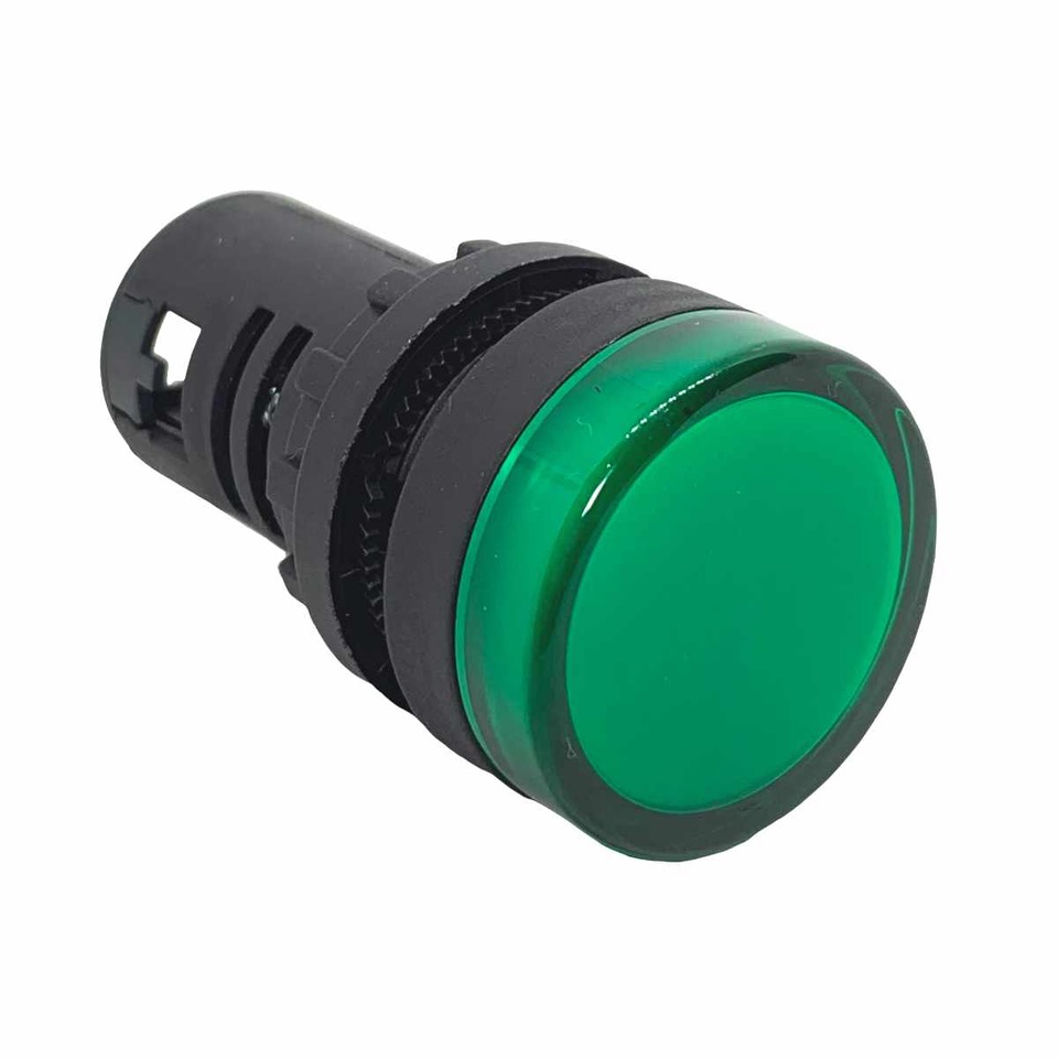 Voyant LED en Métal 10mm Voyant D'avertissement étanche Vert(220V)