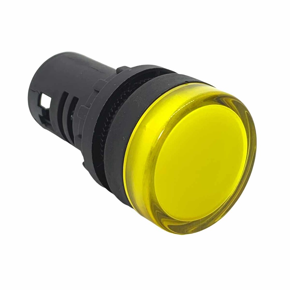 Voyant lumineux LED 12V 5mm IP67 jaune satiné afleurant
