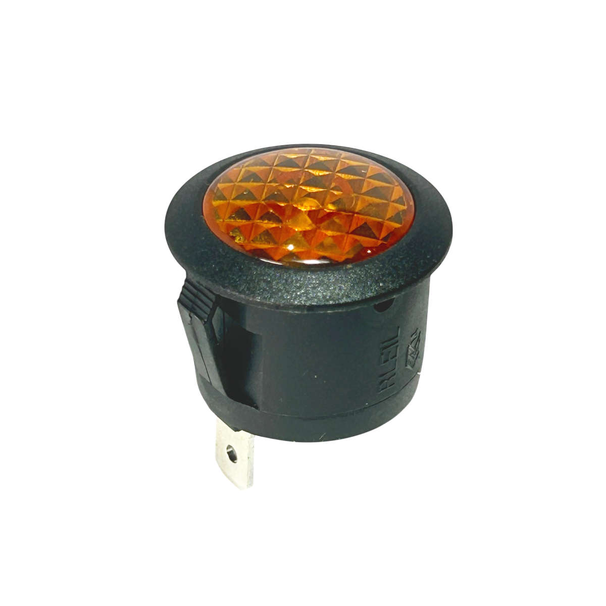 Voyant LED orange 20mm de signalisation 12V - 24V