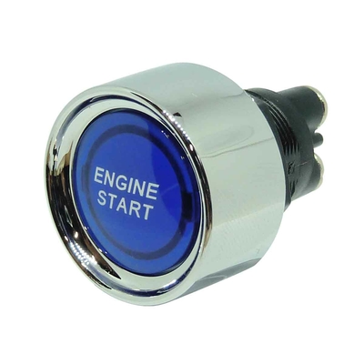 Bouton poussoir démarrage bleu