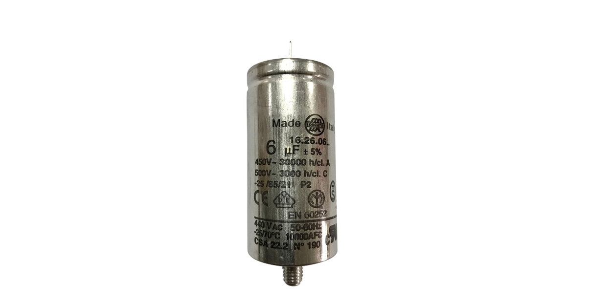 Condensateur Ducati 6uF 450V - Pour Moteur De Volet Roulant Bubendorff - Neuf