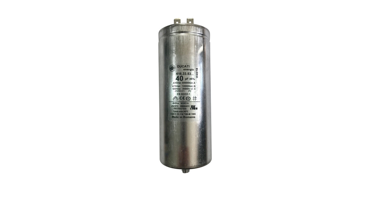 Condensateur 40uF 40x90mm Pour Nettoyeur Vapeur Karcher - Réf. 66612980, Neuf Sous Emballage, EAN 4039784529199